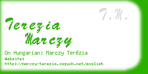 terezia marczy business card